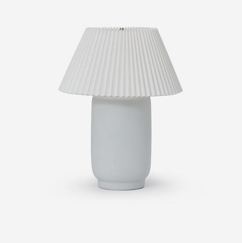 The Pleated Table Lamp - White
