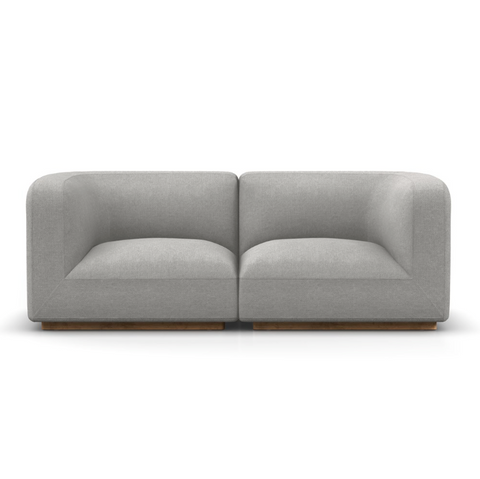 Mabry 2Pc Sectional Sofa -Gibson Silver