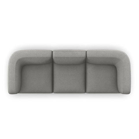 Mabry 3Pc Sectional Sofa - Gibson Silver