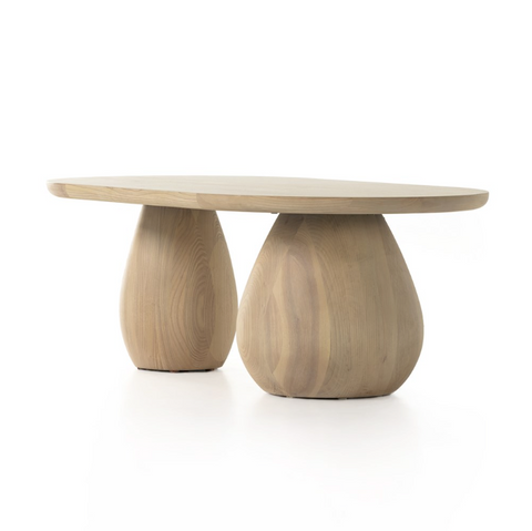 Merla Wood Coffee Table - Light Natural