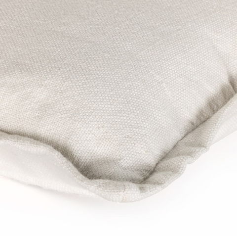Baja Outdoor Pillow - Coconut Faux Linen