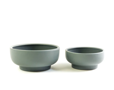 Pedestal Home and Garden Bowls - Granite