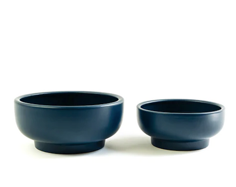 Pedestal Home and Garden Bowls - Midnight