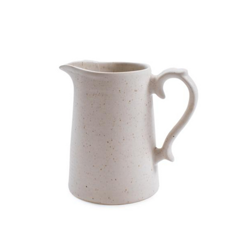 Ribbed Ceramic Speckled Pitcher