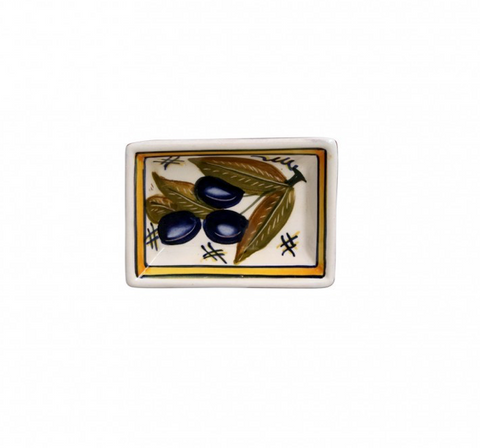 Alentejo Terracotta Rect. dipping plate - 10 cm | 4'' - Olive
