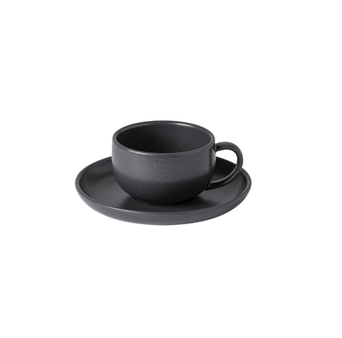 Pacifica Tea cup and saucer - 0.22 L | 7 oz. - Seed grey