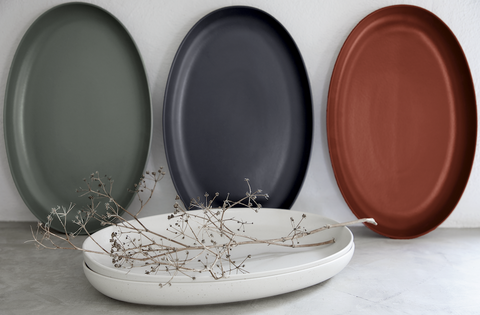 Pacifica Oval platter - 41 cm | 16'' - Cayenne