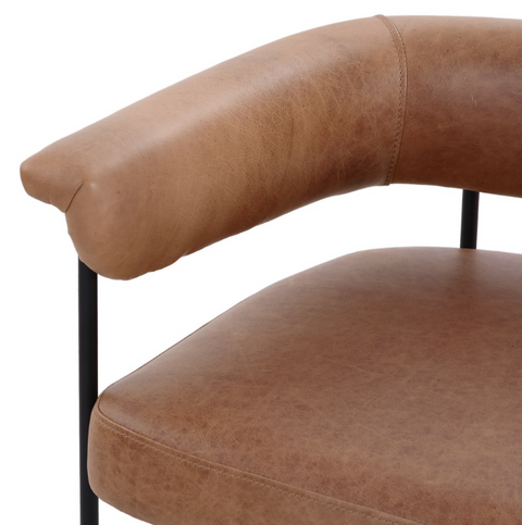 Carrie Dining Chair-Chaps Saddle