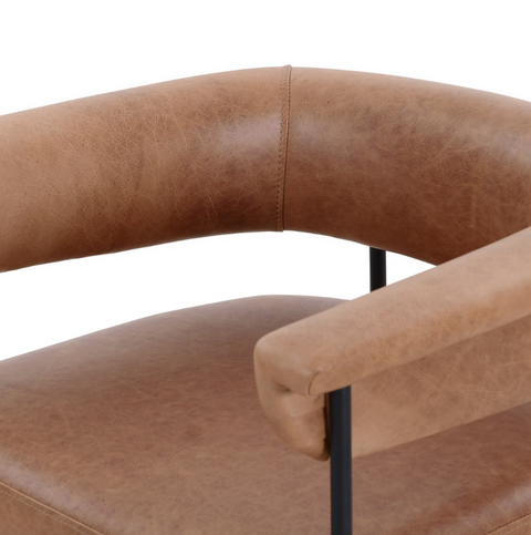 Carrie Dining Chair-Chaps Saddle