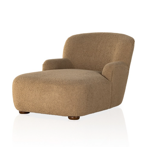 Kadon Chaise Lounge - Sheepskin Camel