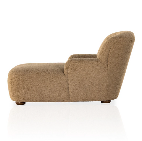 Kadon Chaise Lounge - Sheepskin Camel