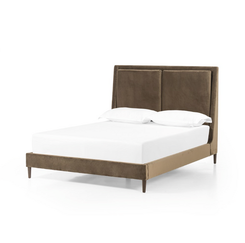 Potter Queen Bed - Surrey Olive