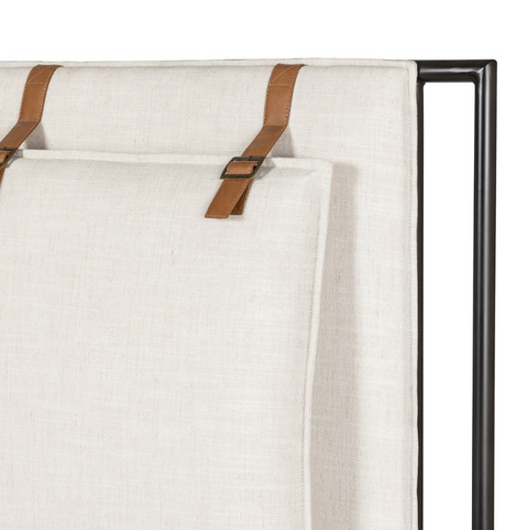 Leigh Upholstered Bed - Hockney Ivory