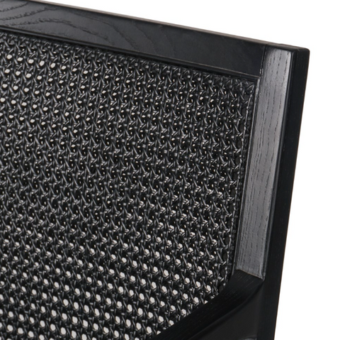 Antonia Cane Dining Armchair - Ebony Sonoma Black