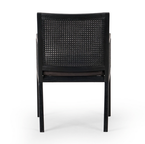 Antonia Cane Dining Armchair - Ebony Sonoma Black