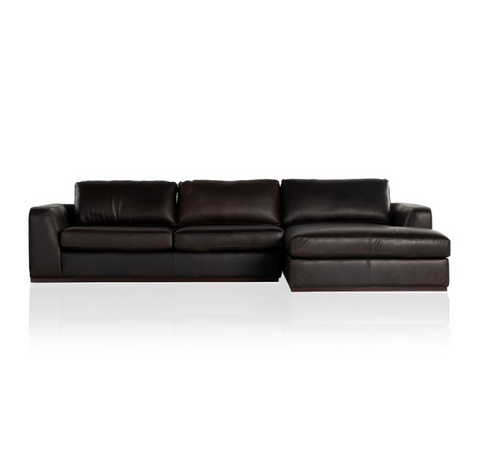 Colt 2Pc Sectional-RAF Chaise-Heirloom Cigar
