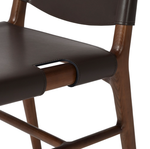 Joan Dining Chair - Espresso Leather