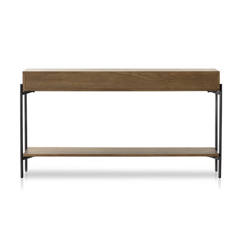 Eaton Console Table  - Amber Oak Resin