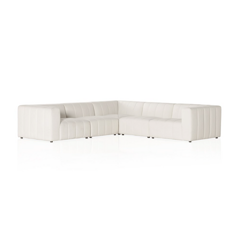 Langham Channeled 5Pc Sectional - Fayette Cloud