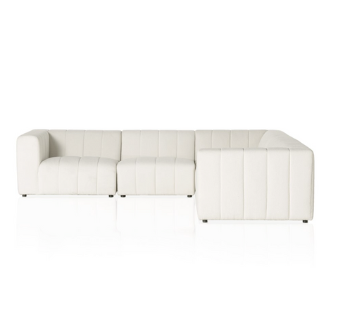 Langham Channeled 5Pc Sectional - Fayette Cloud