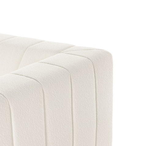 Langham Channeled 6Pc RAF ChaiseSectional - Fayette Cloud