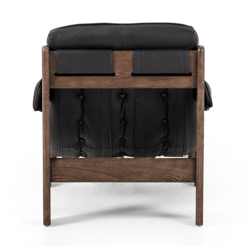 Halston Chair w/ Ottoman - Heirloom Black
