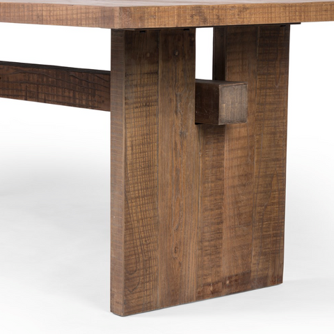 Brandy Dining Table - Rustic Weathered Elm