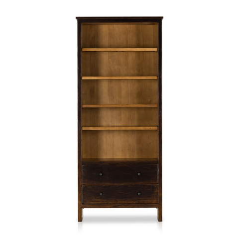 Macgregor Bookcase - Distressed Walnut