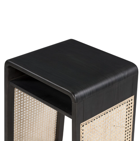 Estrella End Table - Black Natural Ash