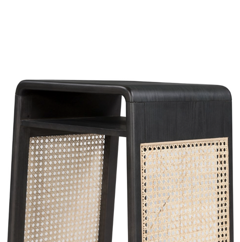 Estrella End Table - Black Natural Ash