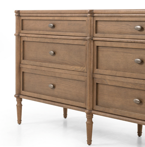 Toulouse 6 Drawer Dresser - Toasted Oak