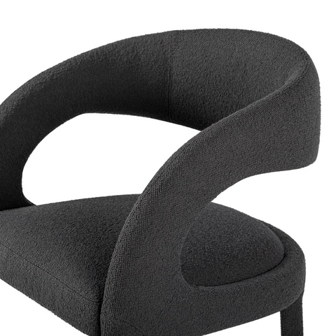 Hawkins Counter Stool - Fiqa Boucle Charcoal