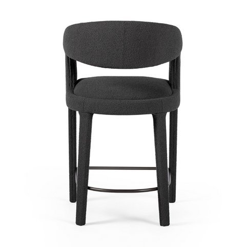 Hawkins Counter Stool - Fiqa Boucle Charcoal