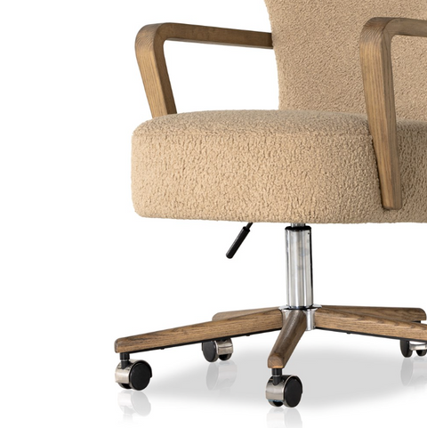 Melrose Desk Chair- Sheepskin Camel