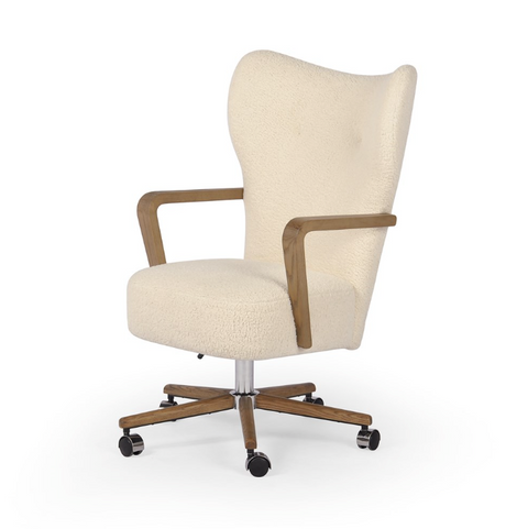 Melrose Desk Chair- Sheepskin Natural