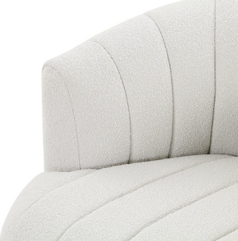 Elliana Swivel Chair - Fiqa Boucle Cream