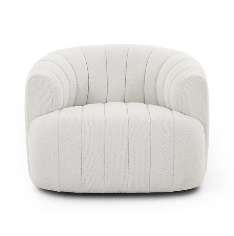 Elliana Swivel Chair - Fiqa Boucle Cream