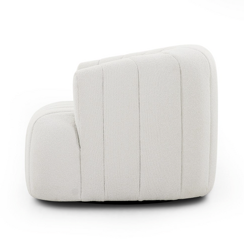Elliana Swivel Chair - Fiqa Boucle Cream