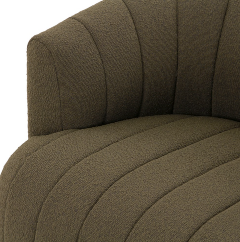 Elliana Swivel Chair - Fiqa Boucle Olive