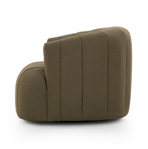 Elliana Swivel Chair - Fiqa Boucle Olive