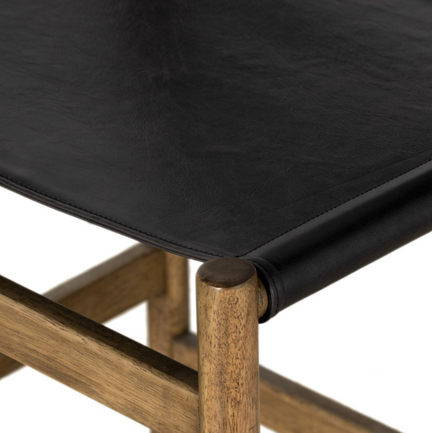 Kena Bar Stool - Sonoma Black w/ Solid Parawood