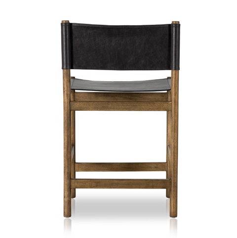 Kena Bar Stool - Sonoma Black w/ Solid Parawood