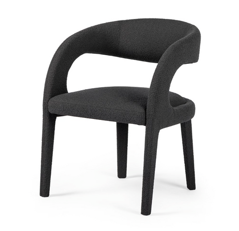 Hawkins Dining Chair- Fiqa Boucle Charcoal