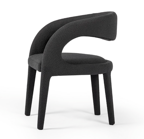 Hawkins Dining Chair- Fiqa Boucle Charcoal
