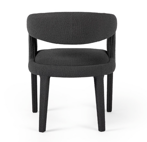 Hawkins Dining Chair- Fiqa Boucle Charcoal
