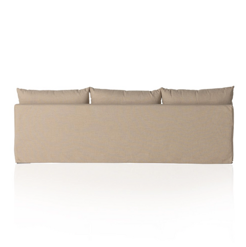 Grant Slipcover Armless Sofa 94" - Antwerp Taupe