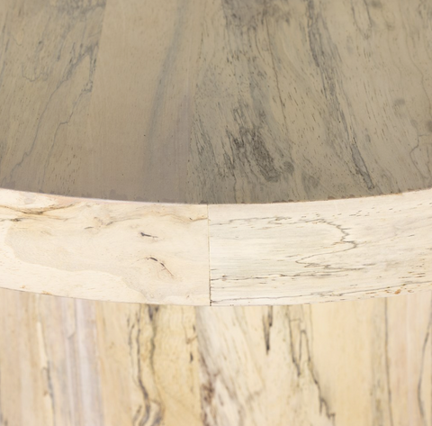 Hudson Pedestal Coffee Table - Bleached Spalted