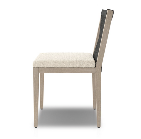 Sherwood Outdoor Dining Chair-Grey/Fiqa Boucle Cream