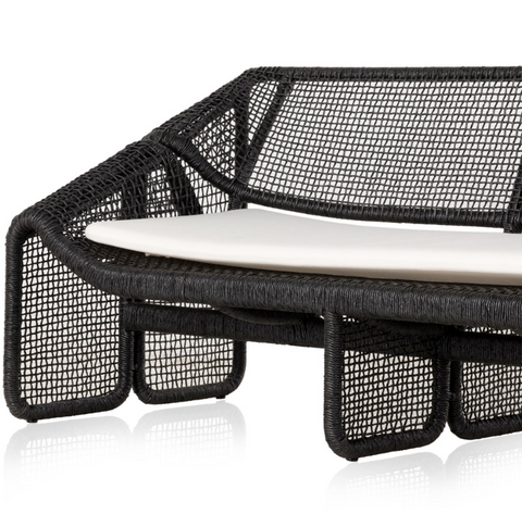 Selma Outdoor Sofa - Faux Black Hyacinth
