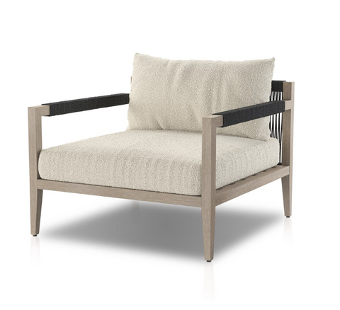Sherwood Outdoor Chair-Grey/Fiqa Boucle Cream